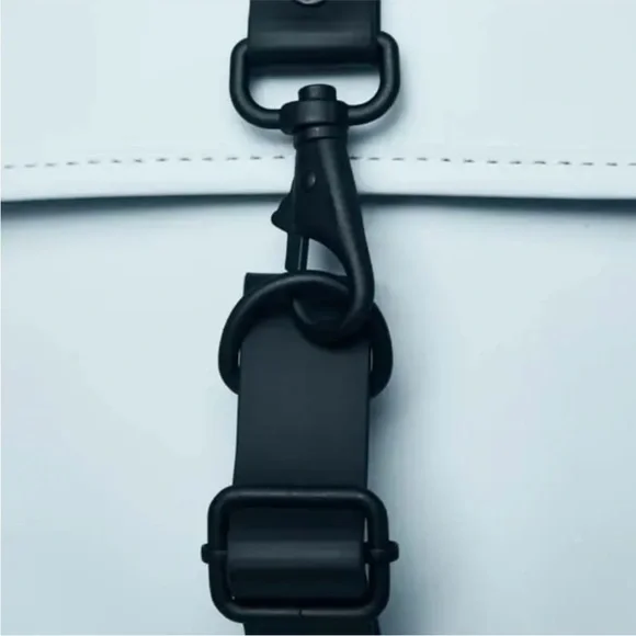 NWT Rains Light Blue Mini Backpack - Picture 3 of 4